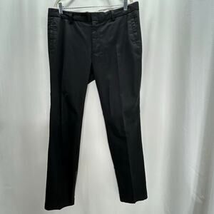 Mr Turk men’s black trousers slim zipper ankle 35 X 29 classic office work